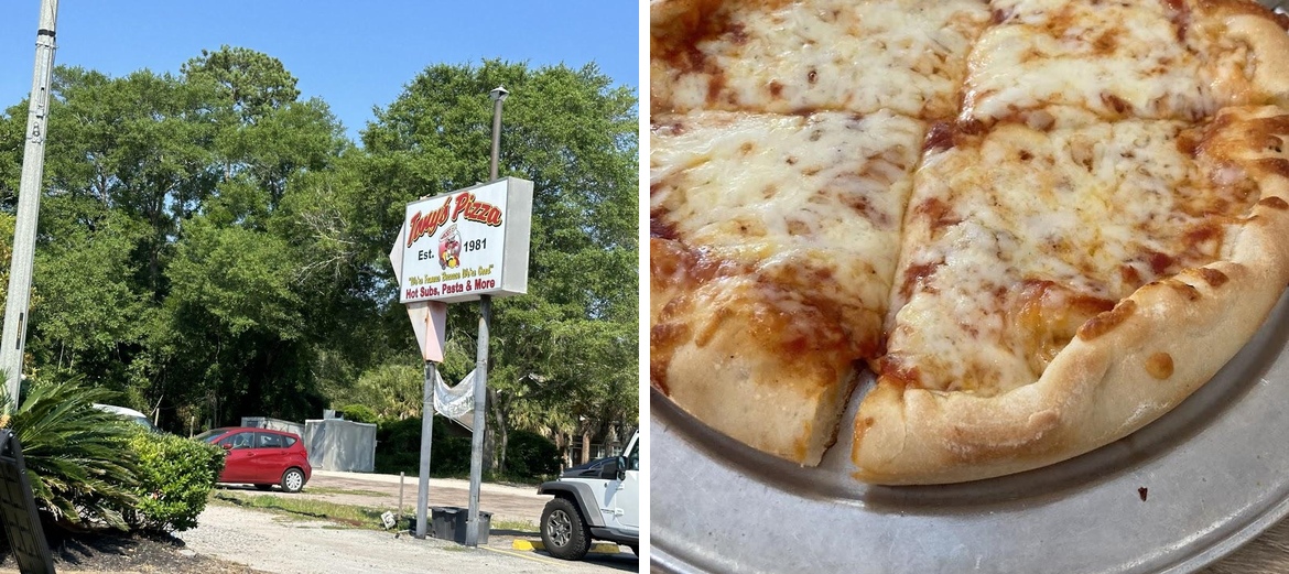 Tony's Pizza Menu